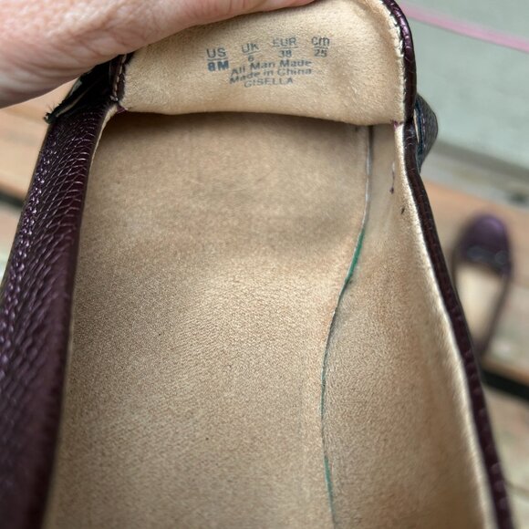 Naturalizer Giselle Purple Animal Print Slide-On Comfort Shoes Women’s Sz 8M - Picture 5 of 6